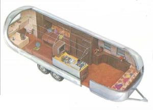 1972 Airstream Sovereign International Layout