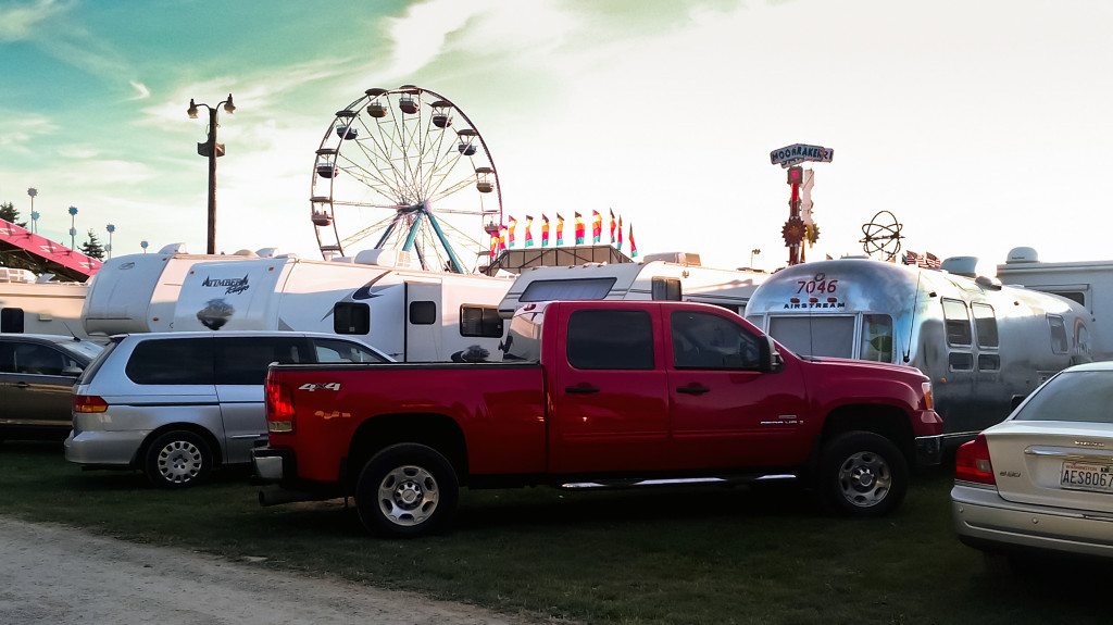 Airstream at the Skagit County Fair.